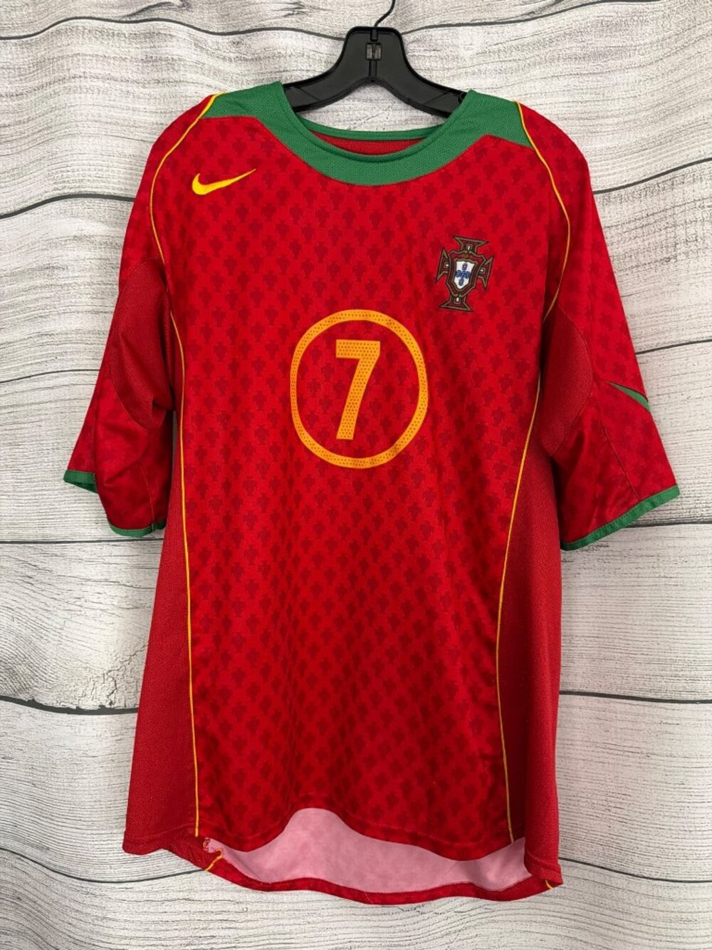 Mens Nike Portugal National Team Luís Figo #7 Soccer Jersey Size XL